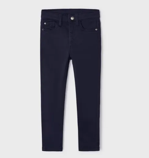 Slim Fit Navy Trousers