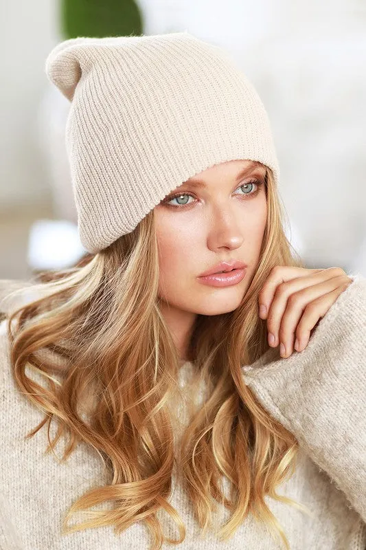 slouchy knit beanie