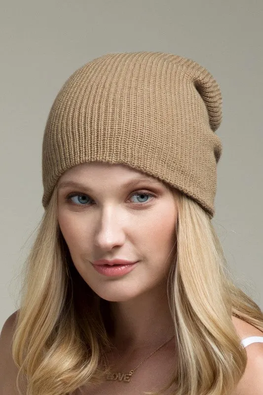 slouchy knit beanie