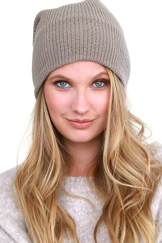 slouchy knit beanie