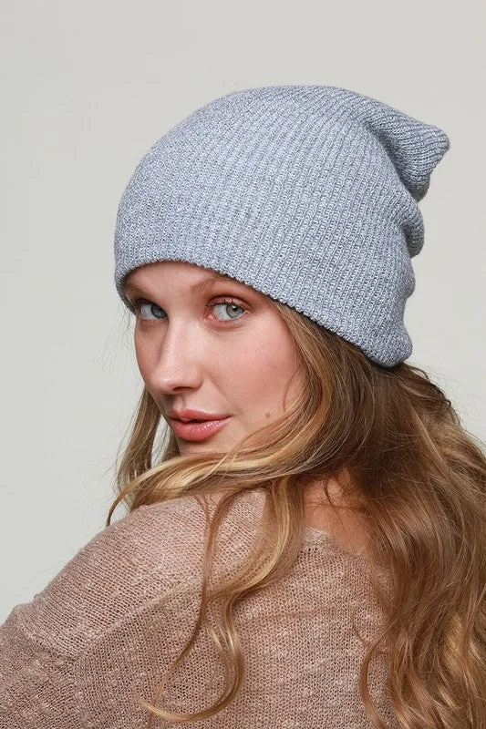 slouchy knit beanie