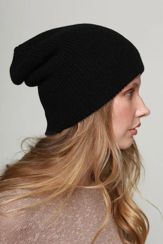 slouchy knit beanie