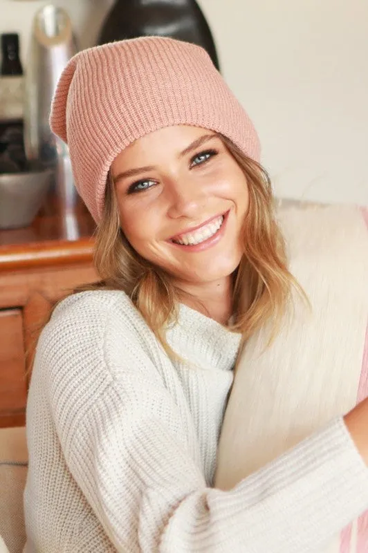 slouchy knit beanie