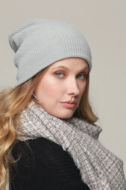 slouchy knit beanie