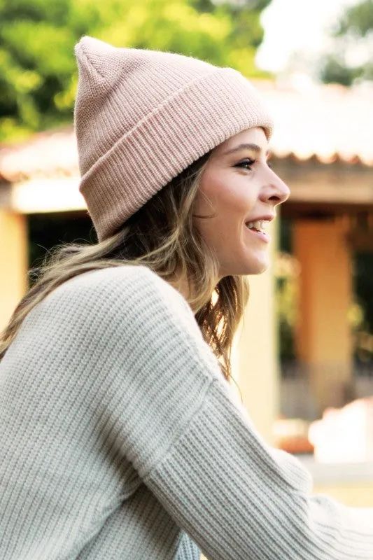 slouchy knit beanie