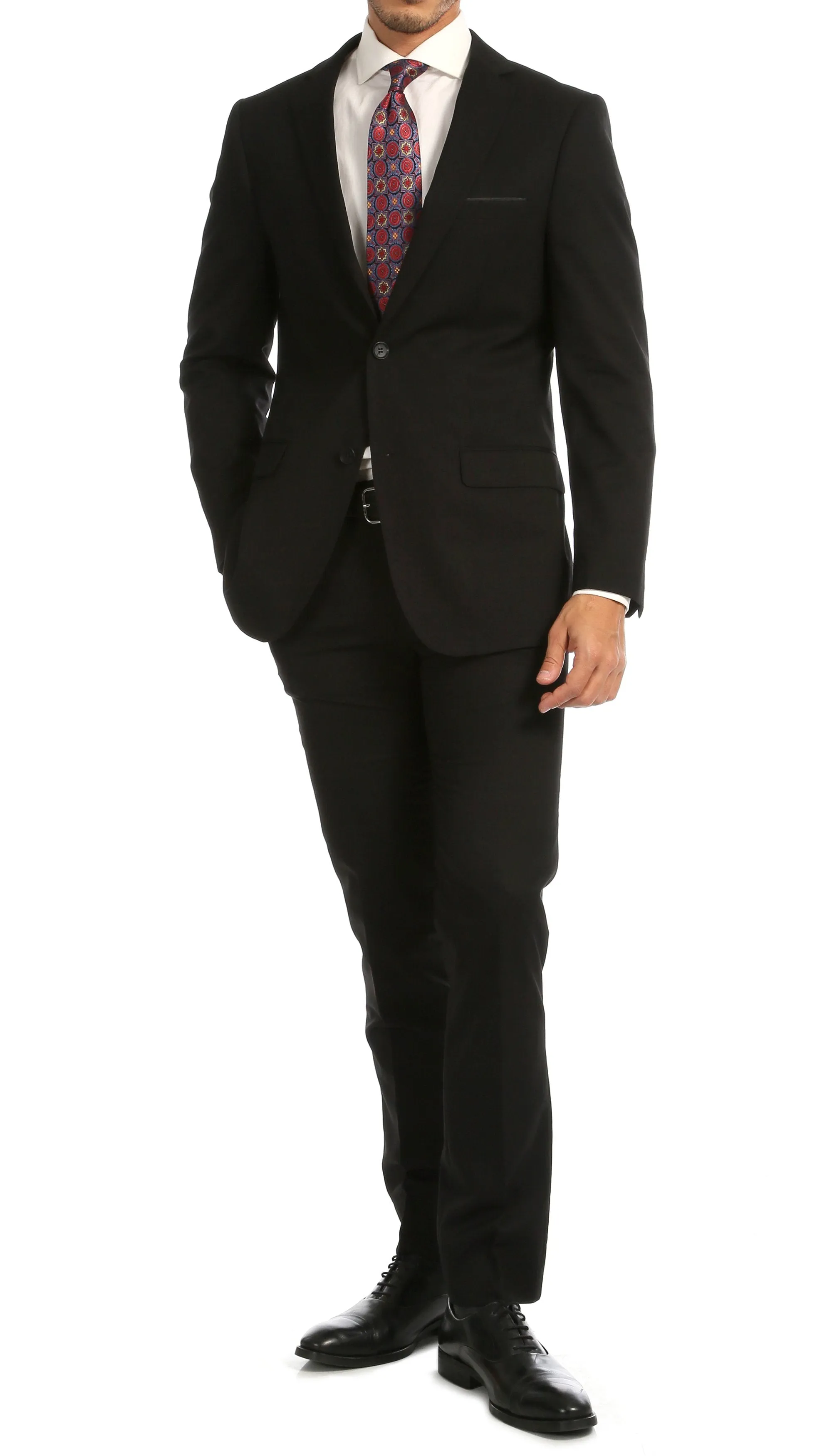 Windsor Black Slim Fit 2 Piece Suit