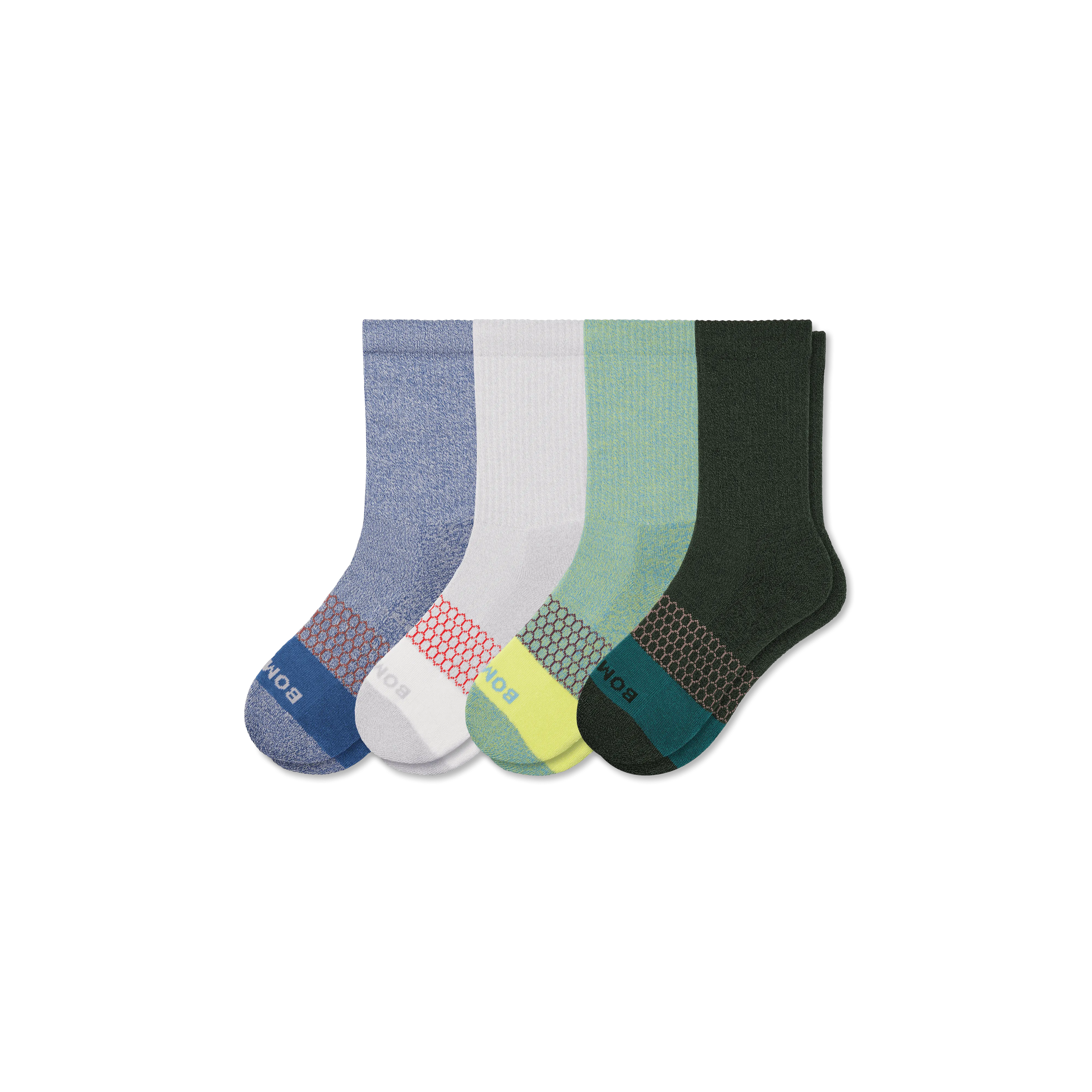 Youth Marl Calf Sock 4-Pack